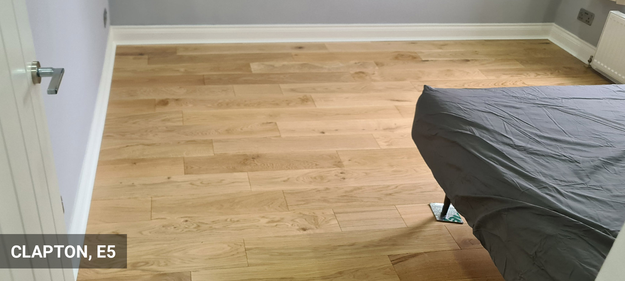 Installation of Timberlay Engineered Oak Wood Flooring, Lacquered, 150x18 Mm in Clapton