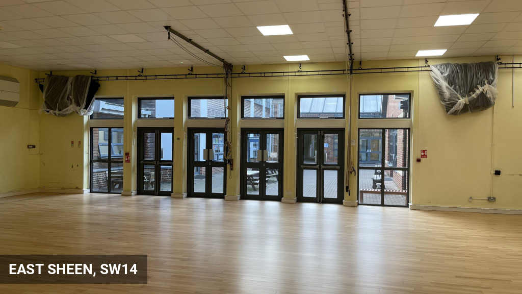 Restoration & Repairs of School Floors with Junckers Beech Flooring in East Sheen, SW14