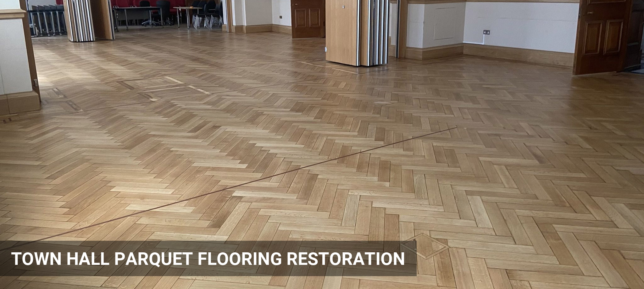Woolwich Town Hall Parquet Flooring Restoration in Woolwich