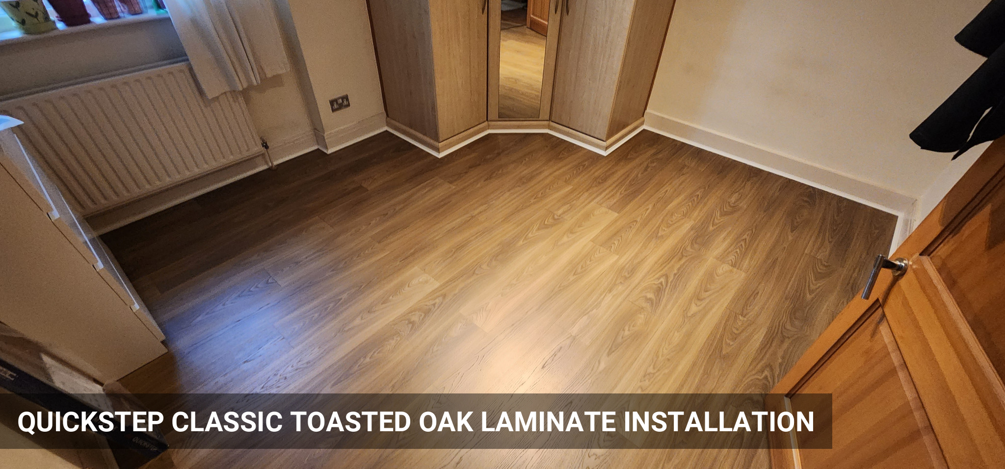 QuickStep Classic Toasted Oak Laminate Flooring Installation in Edgware