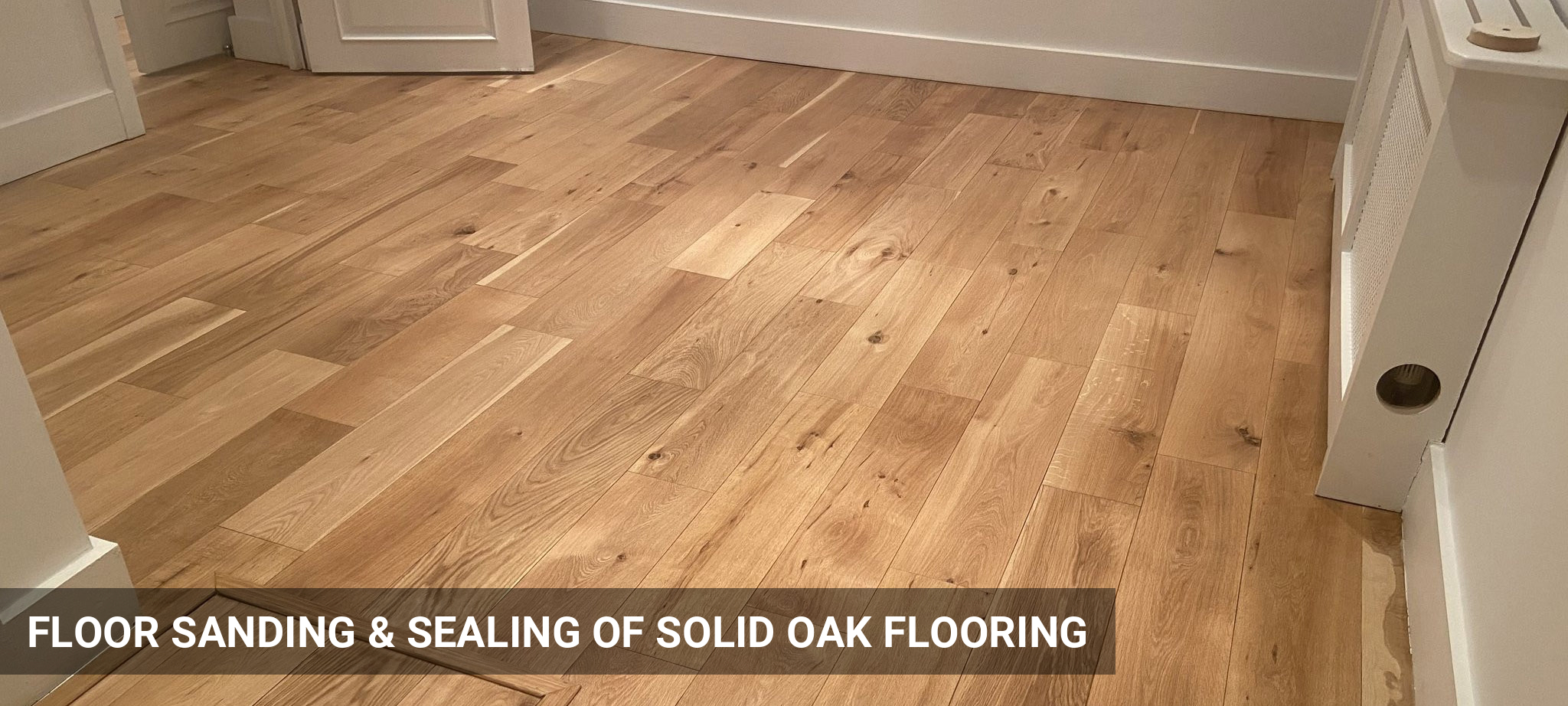 Floor Sanding & Sealing of Solid Oak Flooring & Staircase in Barbican, EC2Y