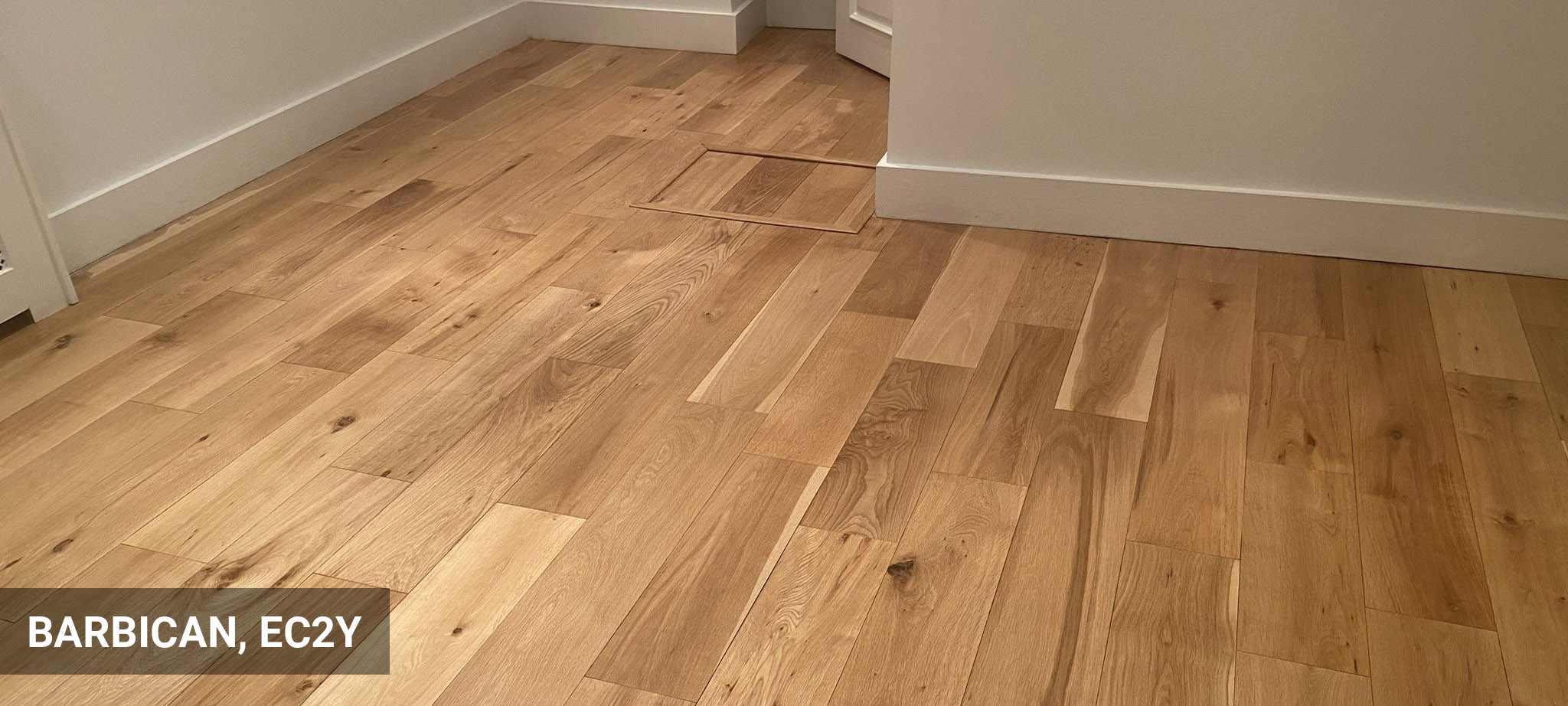 Floor Sanding & Sealing of Solid Oak Flooring & Staircase in Barbican