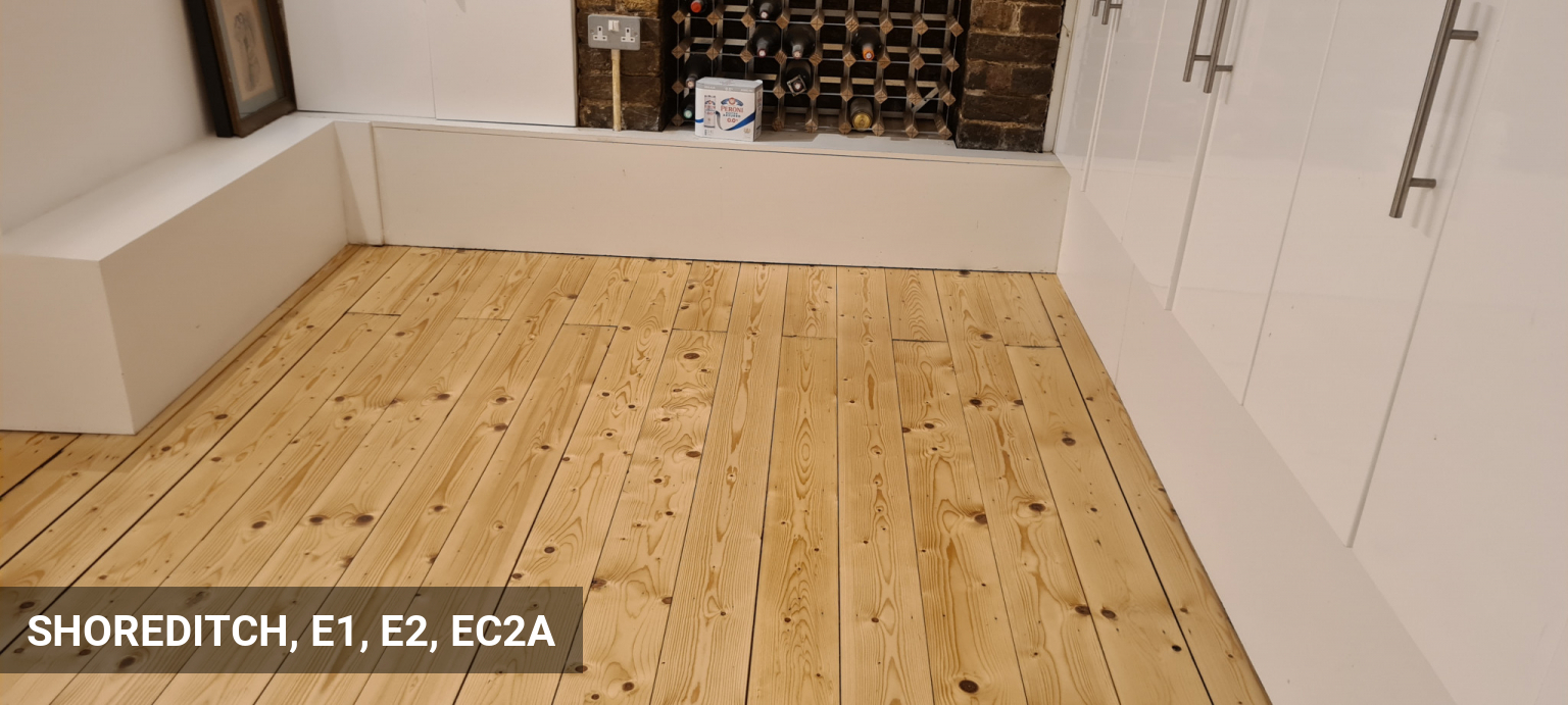 Floorboards Sanding & Sealing with Bona Mega Matt in Shoreditch