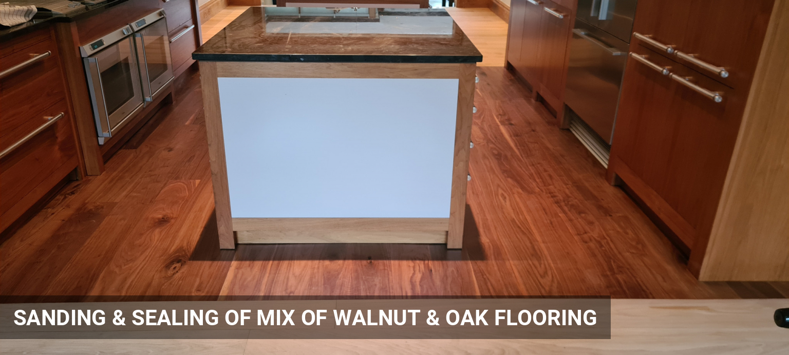 Sanding & Sealing of a Gorgeous Mix of Walnut & Oak Flooring in Wimbledon, SW19