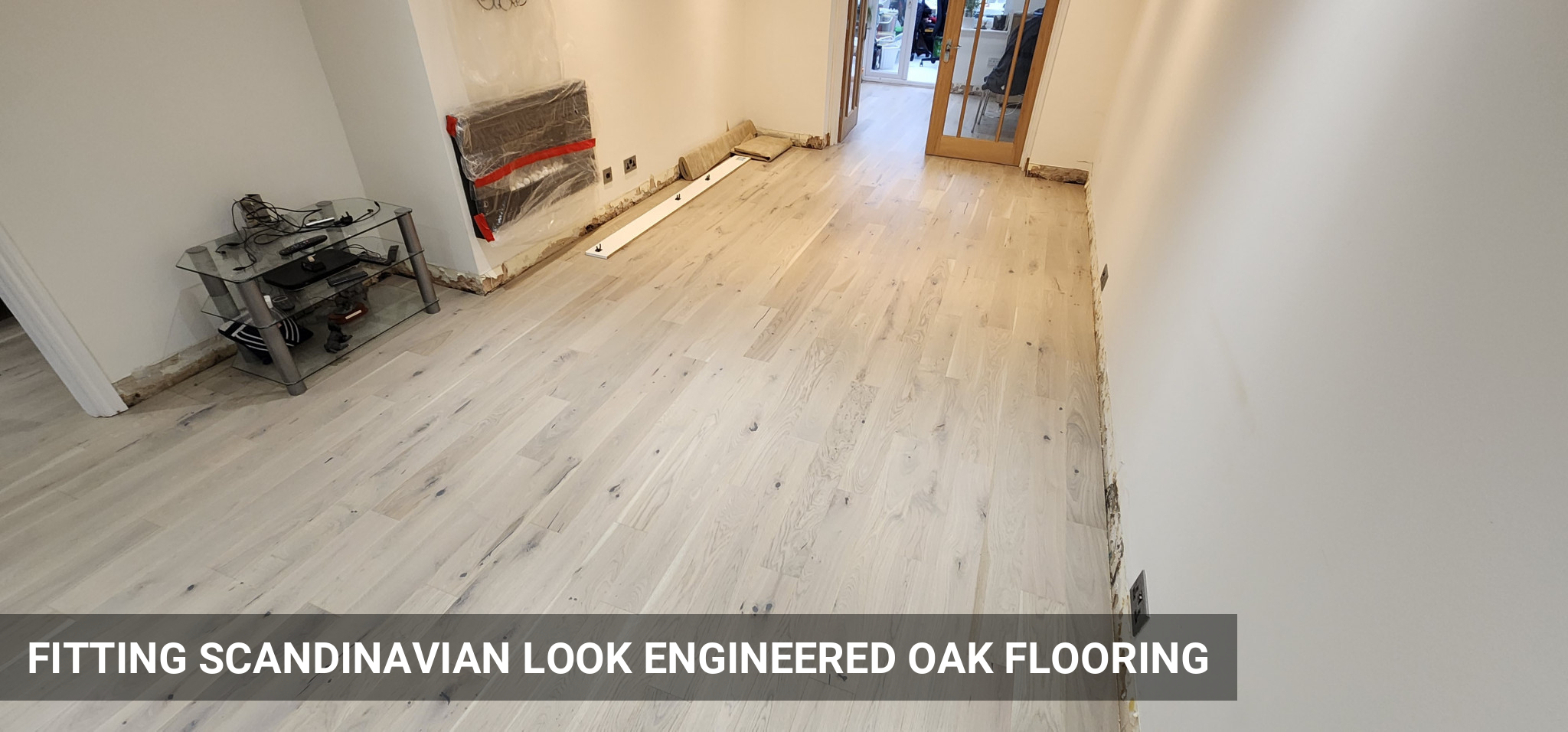 Fitting Scandinavian Look Engineered Oak Flooring in House  Renovation in St Albans