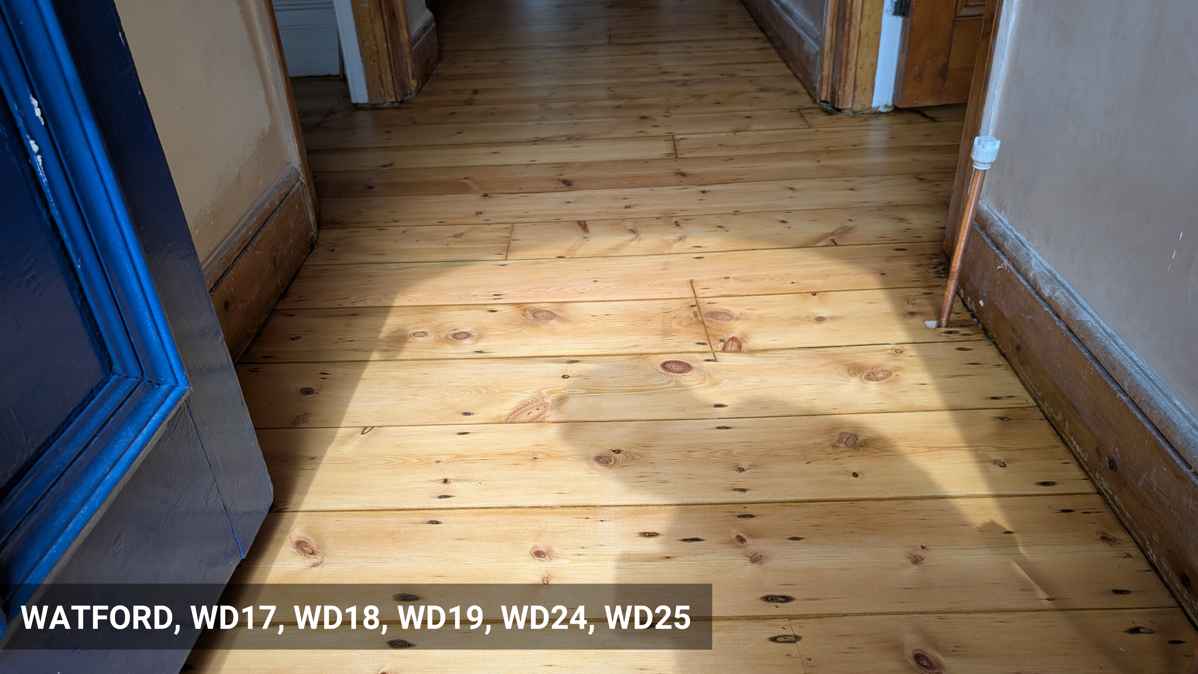 Original Pine Floorboards Sanding & Sealing in Watford