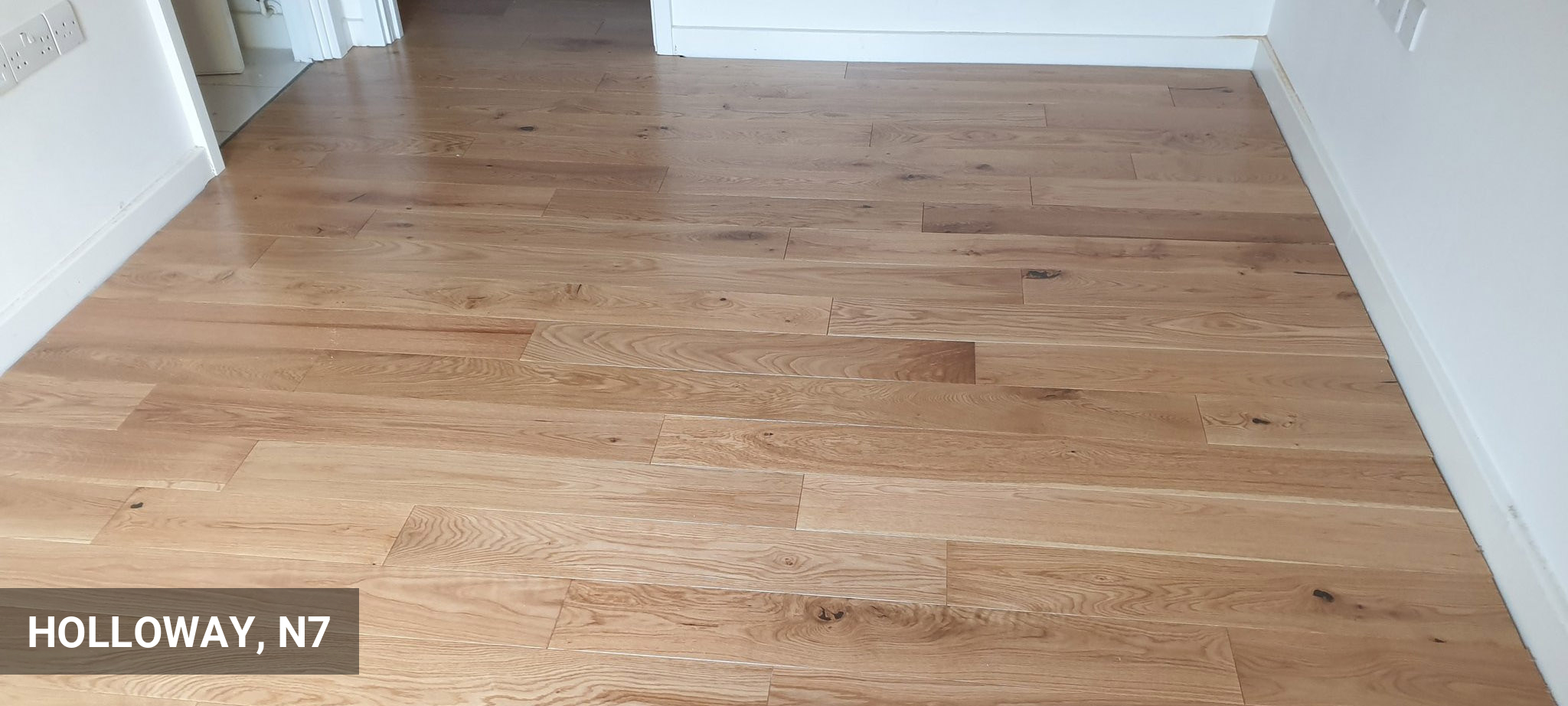 Installation of Timberlay Engineered Oak Wood Flooring in Holloway