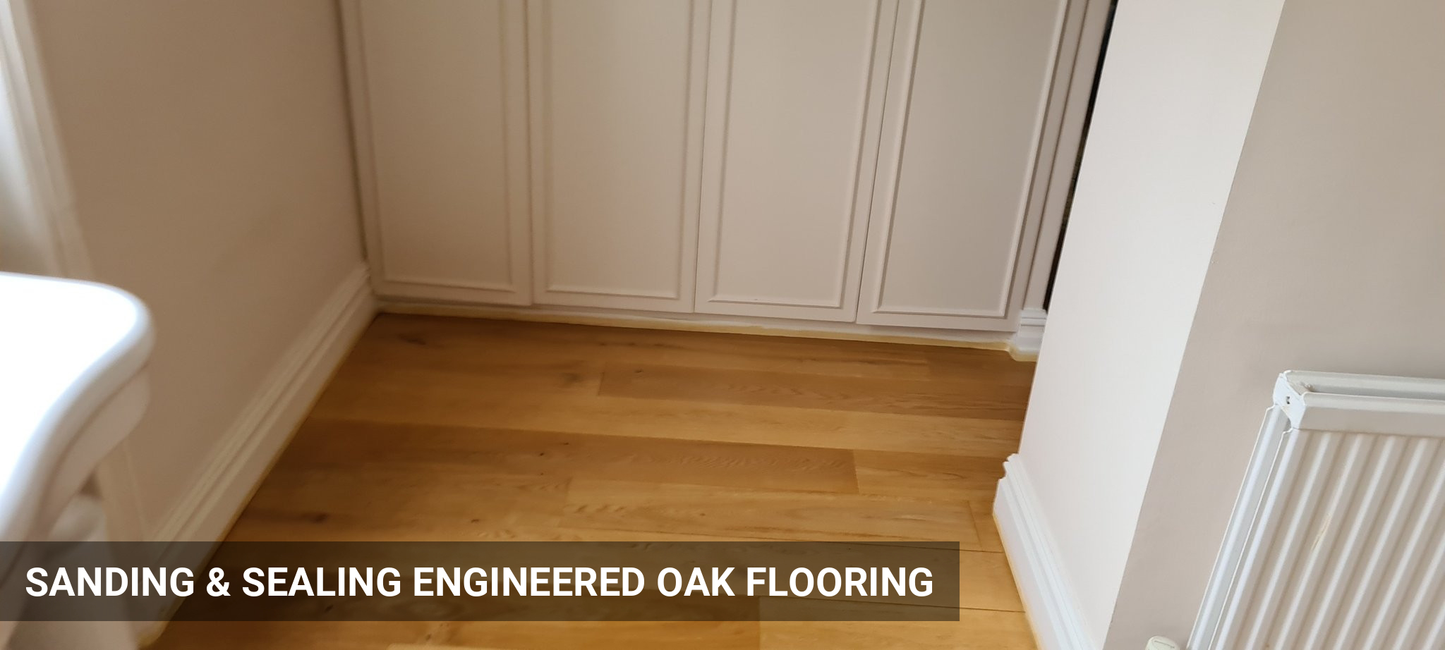 Sanding & Sealing Engineered Oak Flooring in Chiswick, W4