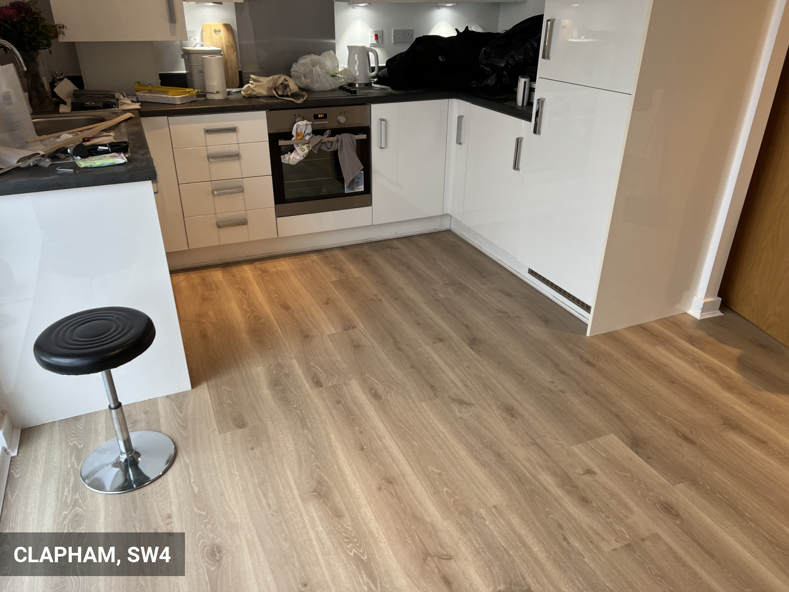 Installation of QuickStep Creo Tennessee Oak Light Laminate Flooring in Clapham