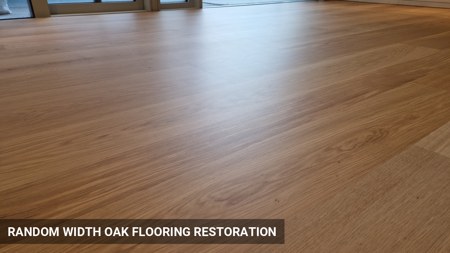 Random Width Oak Flooring Restoration in Central London in Central London