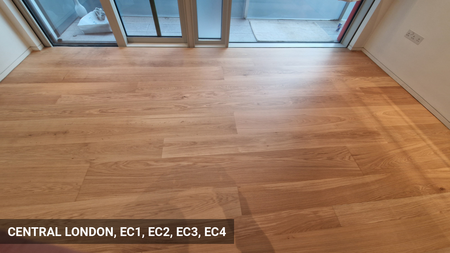 Random Width Oak Flooring Restoration in Central London in Central London