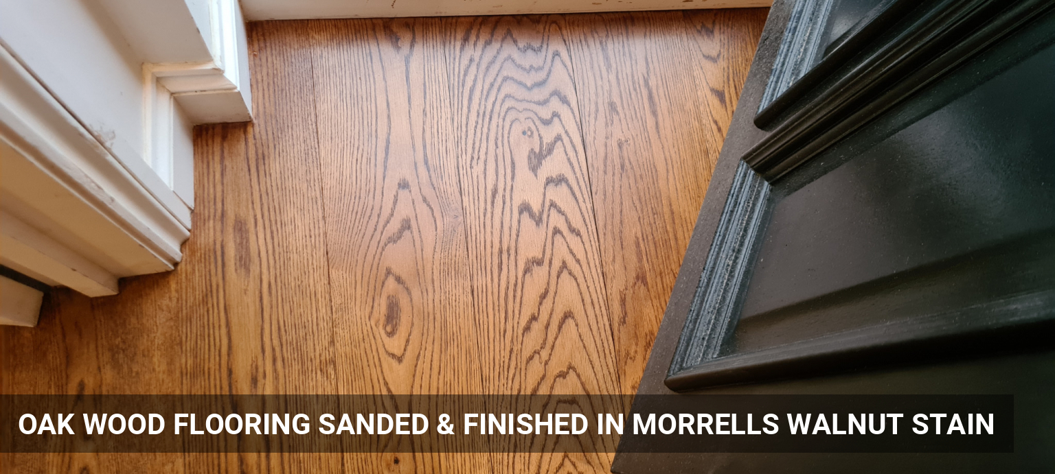 Engineered Oak Flooring Sanded & Finished with Morrells Walnut Stain in Wandsworth