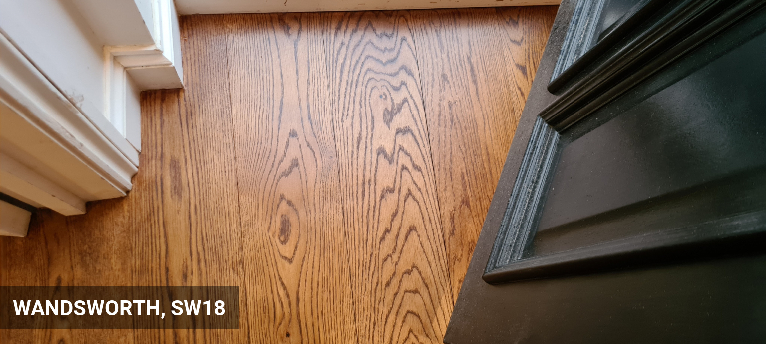 Engineered Oak Flooring Sanded & Finished with Morrells Walnut Stain in Wandsworth, SW18