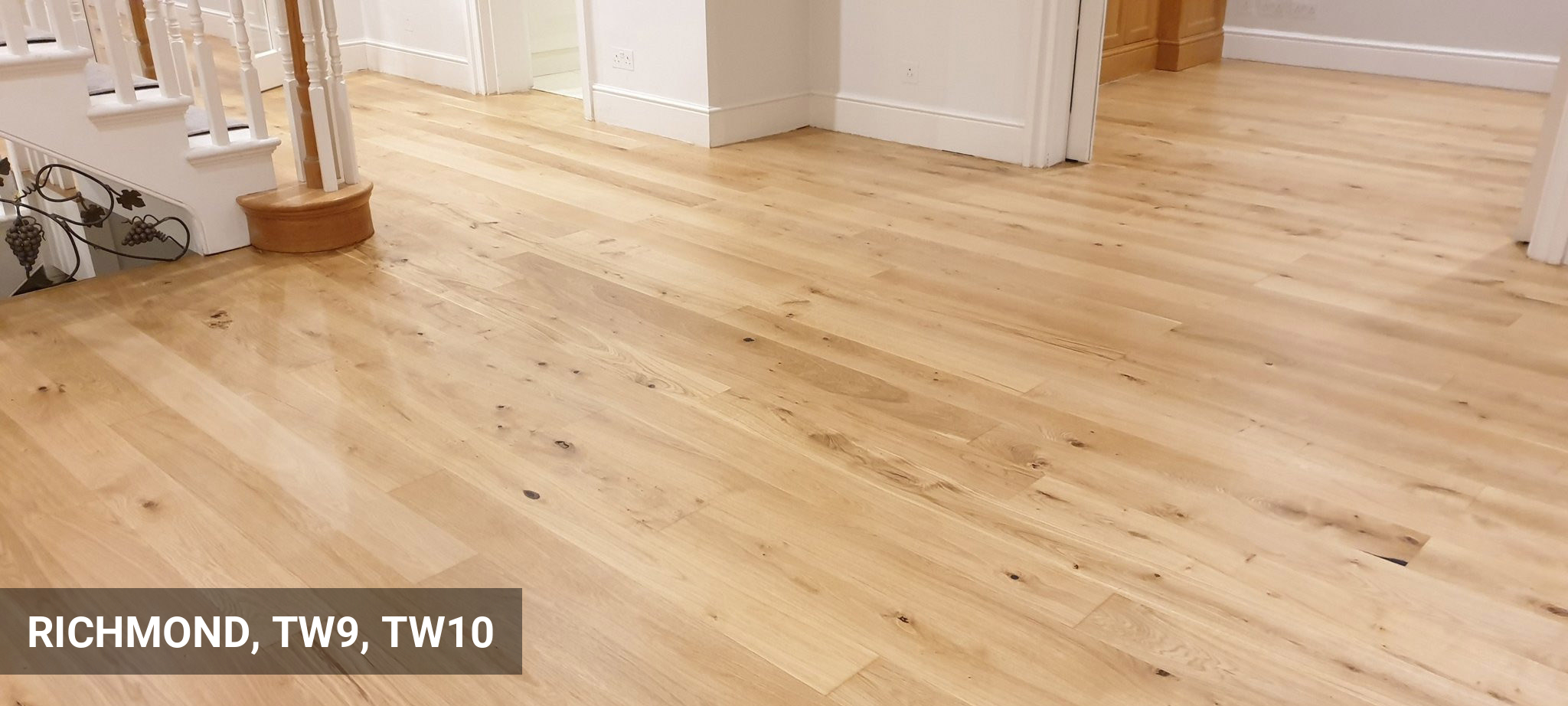 Engineered Oak Flooring Renovation & Partial Replacement in Richmond, TW9, TW10