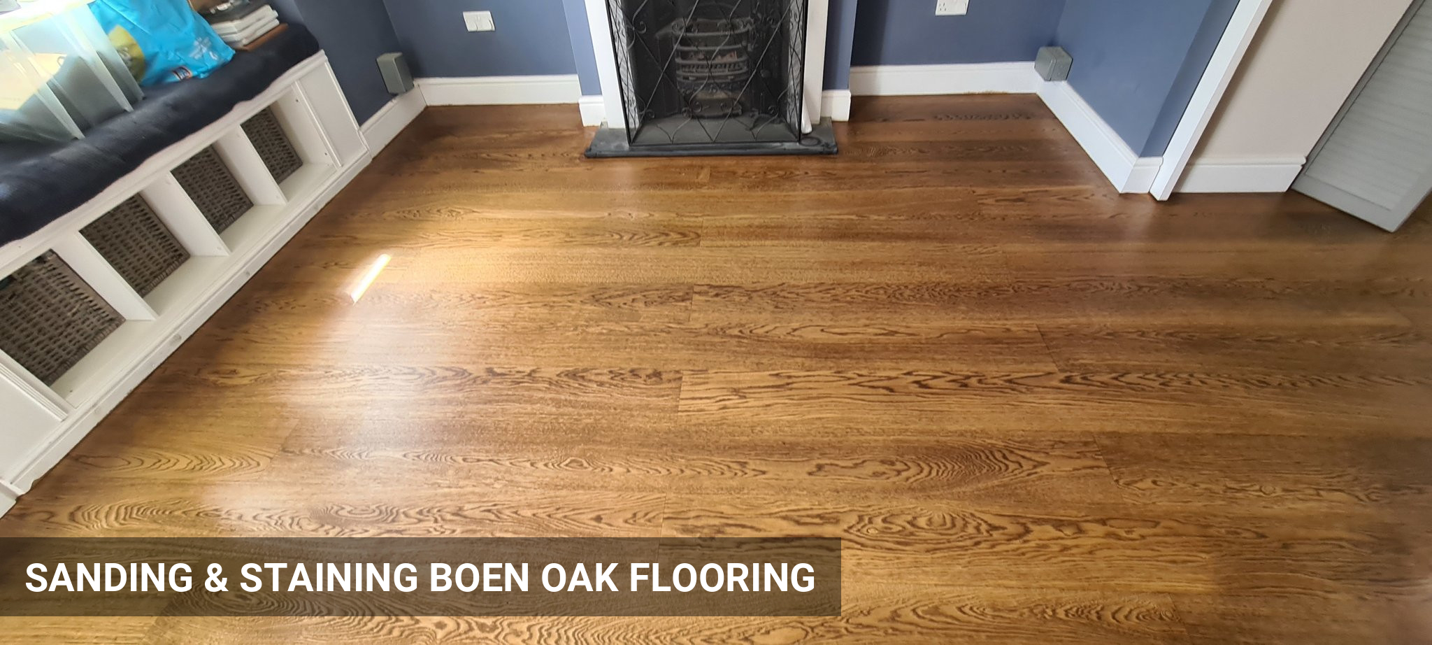 Sanding, Staining & Refinishing BOEN Wood Flooring in Matt Lacquer in Tooting