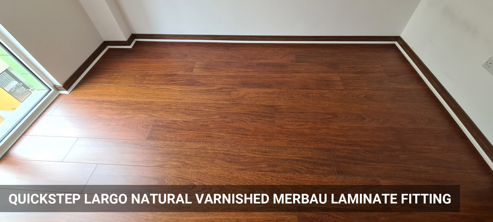 QuickStep Largo Natural Varnished Merbau Planks Laminate Flooring Installation in Greenwich