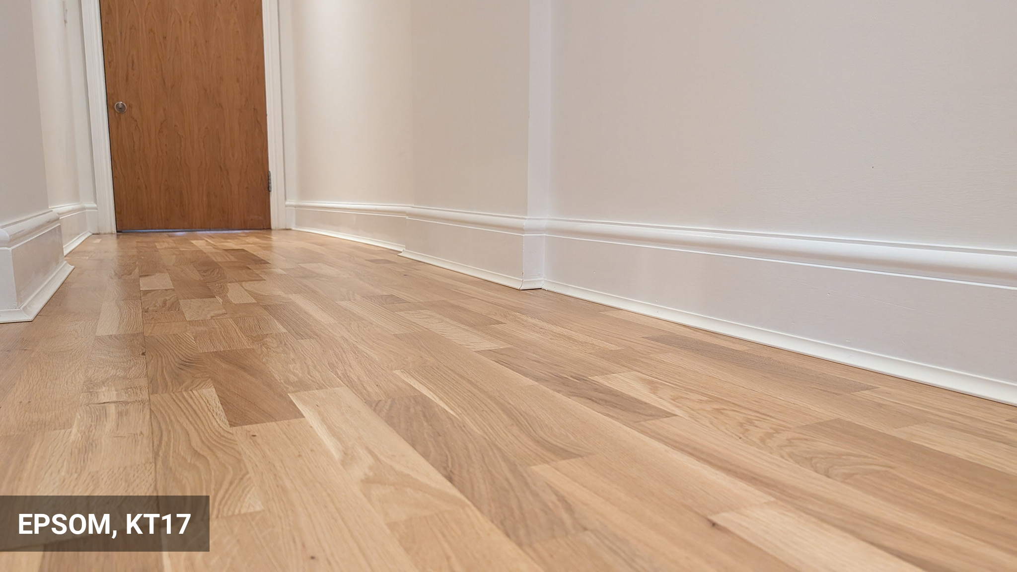 3-Strip Engineered Oak Wood Flooring Restoration in Epsom