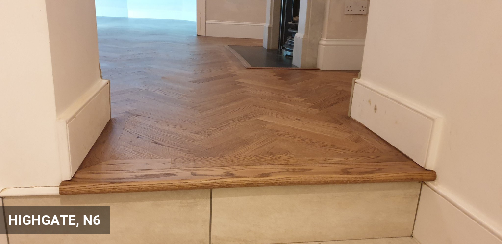 Oak Parquet Flooring Fitted & Finished with Osmo Terra in Highgate