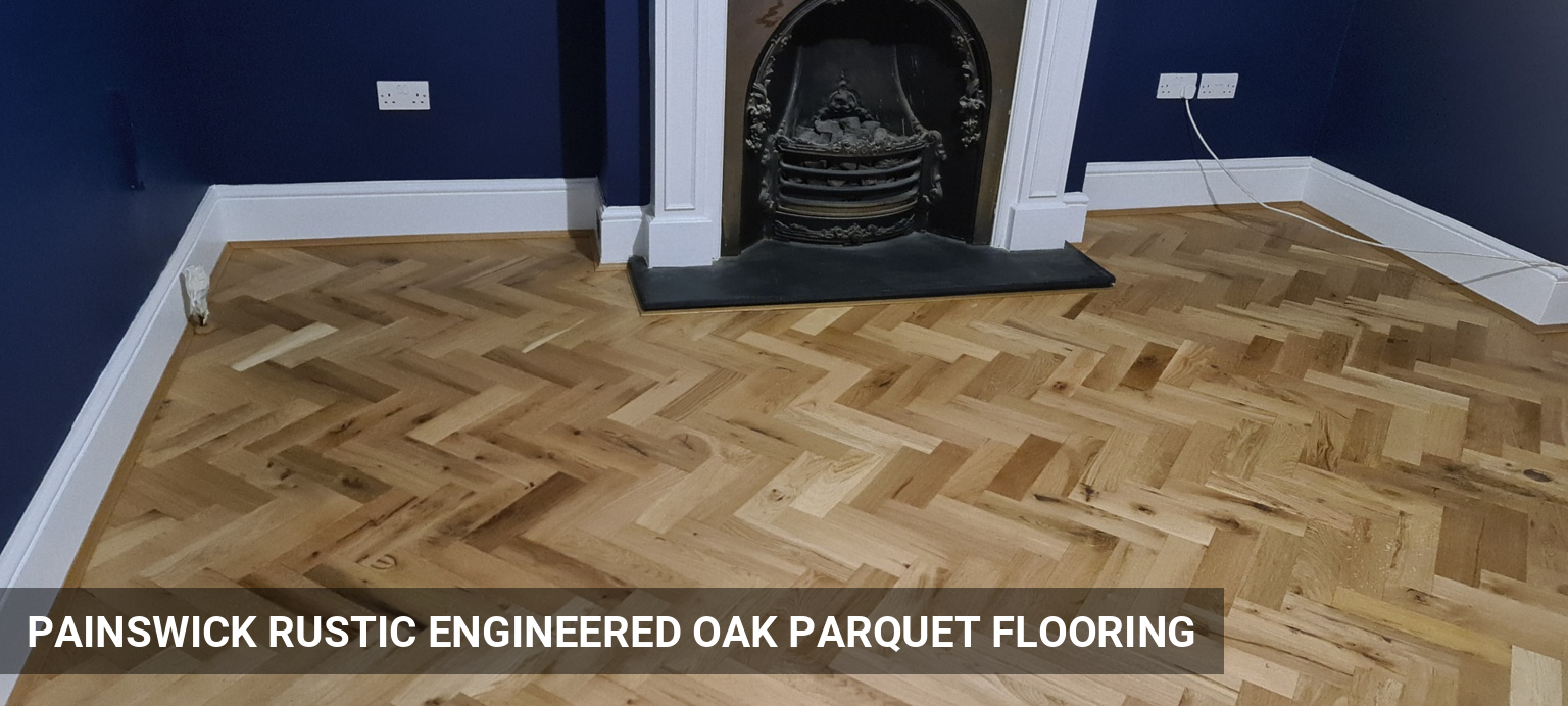Fitting of Painswick Rustic Engineered Oak Parquet Flooring in Watford