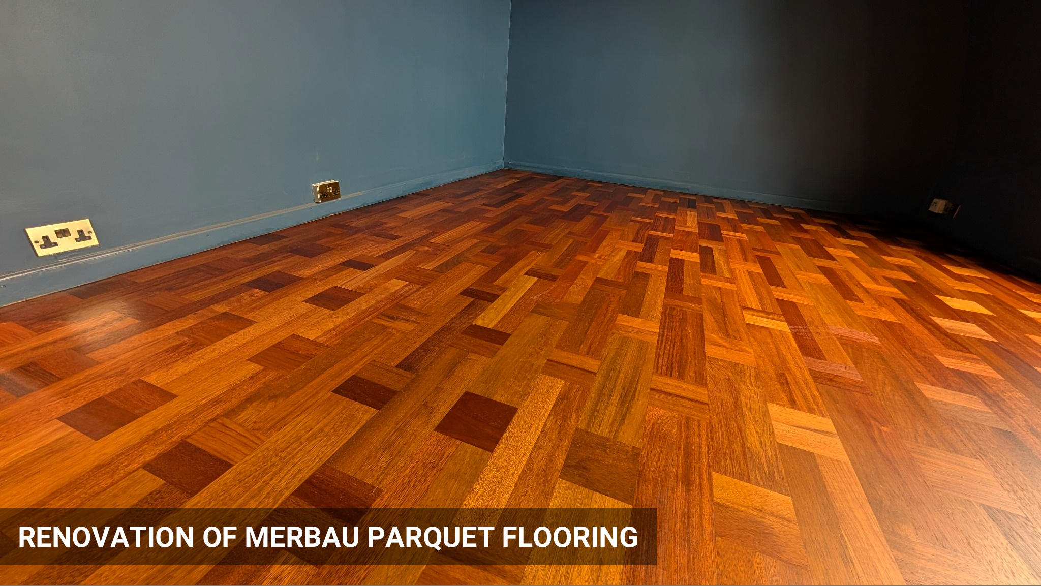 Renovation of Merbau Parquet Flooring in East Molesey