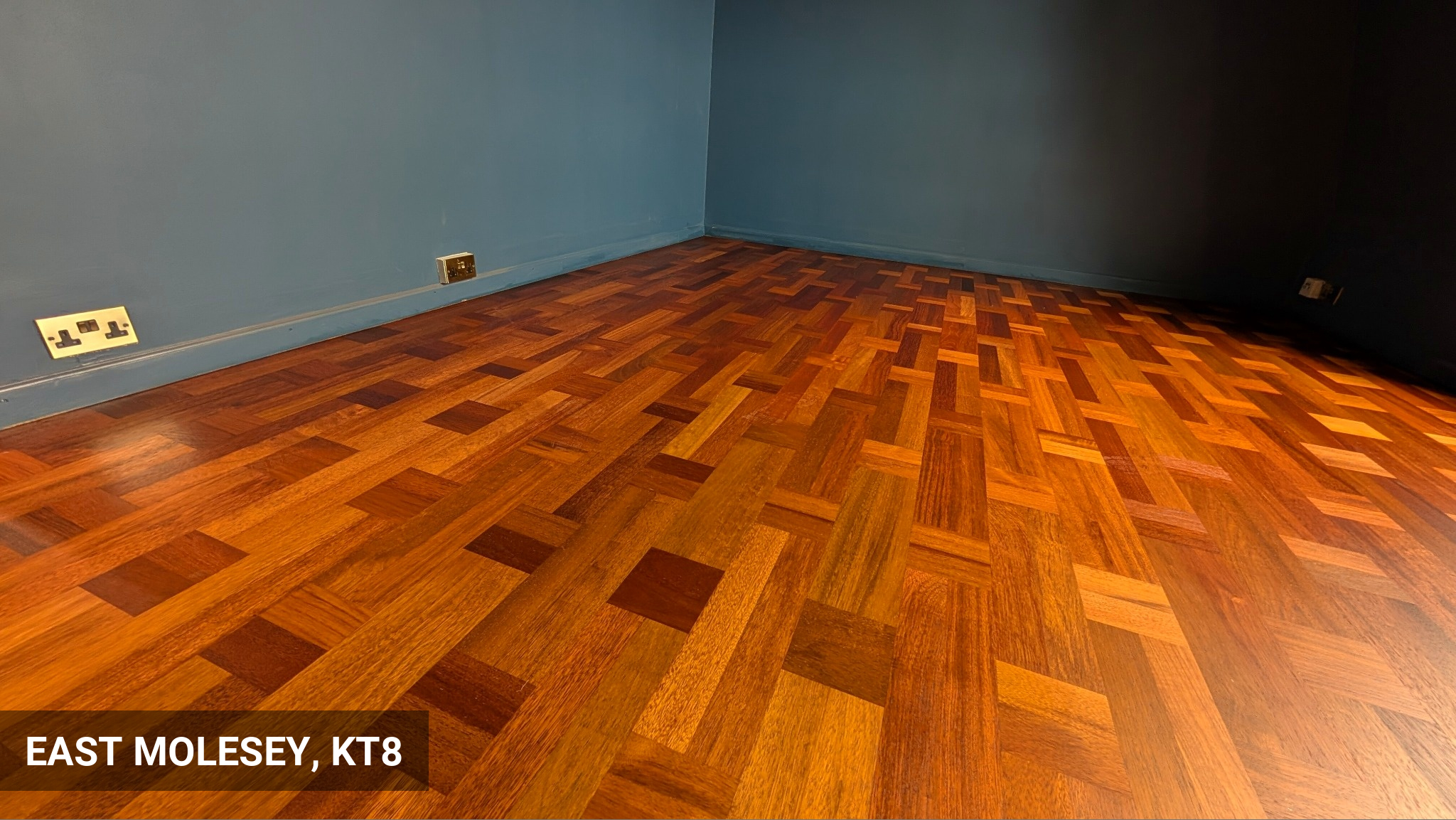 Renovation of Merbau Parquet Flooring in East Molesey, KT8