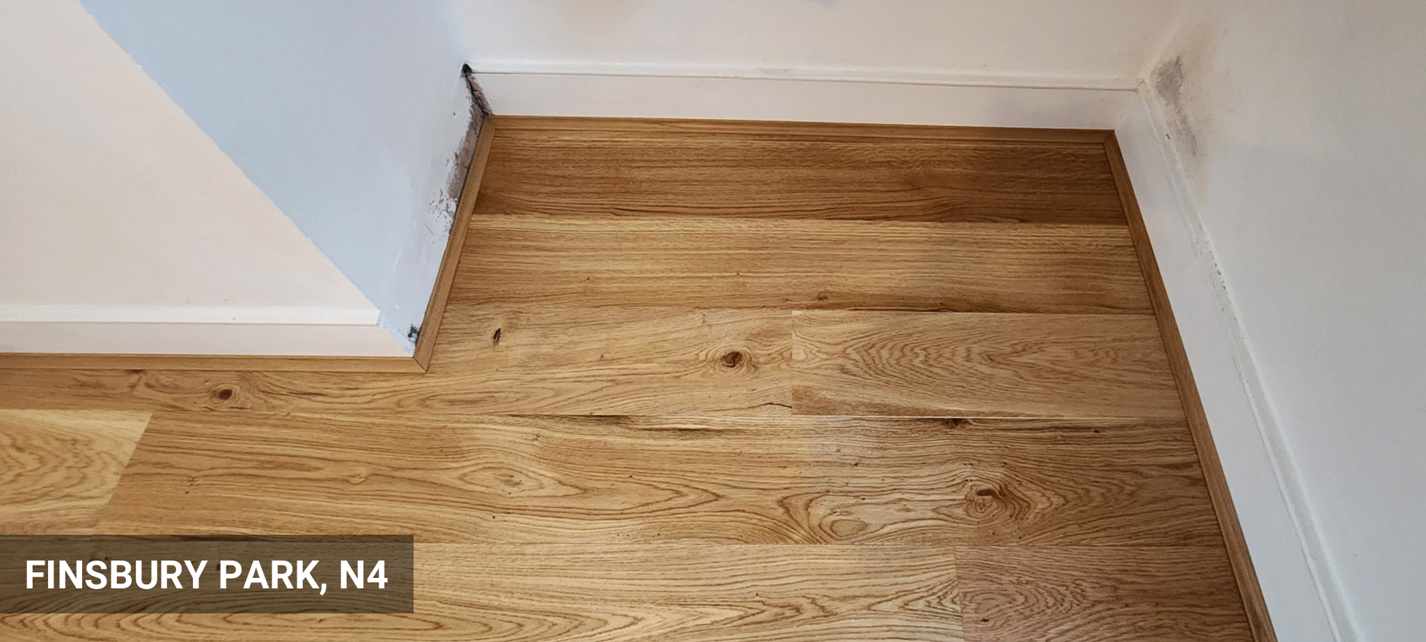 Installation of Timberlay Engineered Oak Flooring 190x20 mm in Finsbury Park