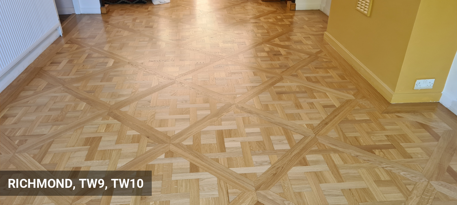 Versailles Panels Parquet Flooring Restoration in Richmond in Richmond