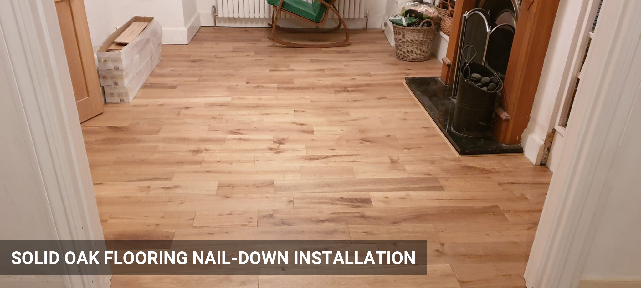 Nail-down Floor Installation of Oak Hardwood Flooring in Upper Norwood