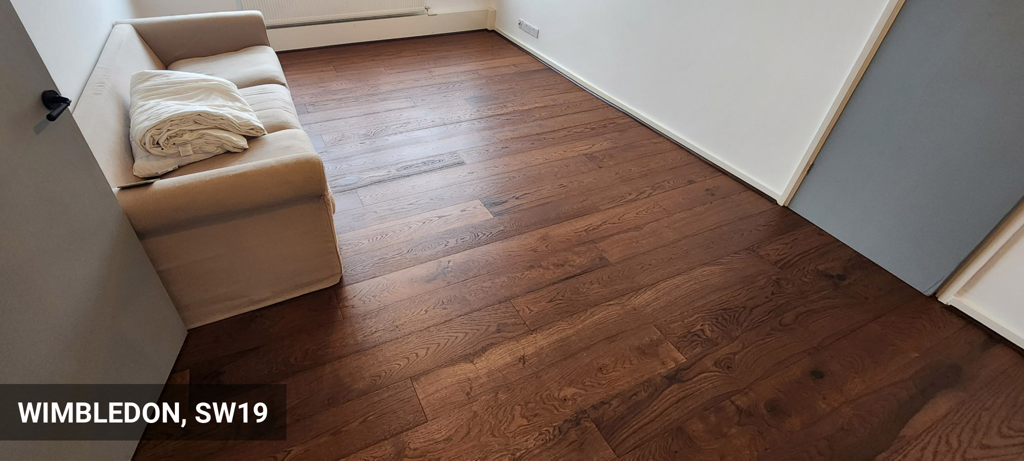 Dark Oak Engineered Flooring Installation in Wimbledon