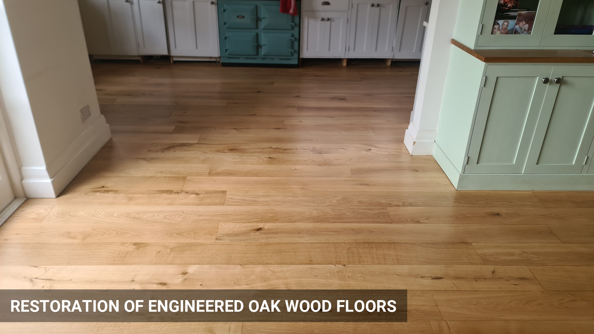 Engineered Oak Wood Flooring Restoration in Ealing
