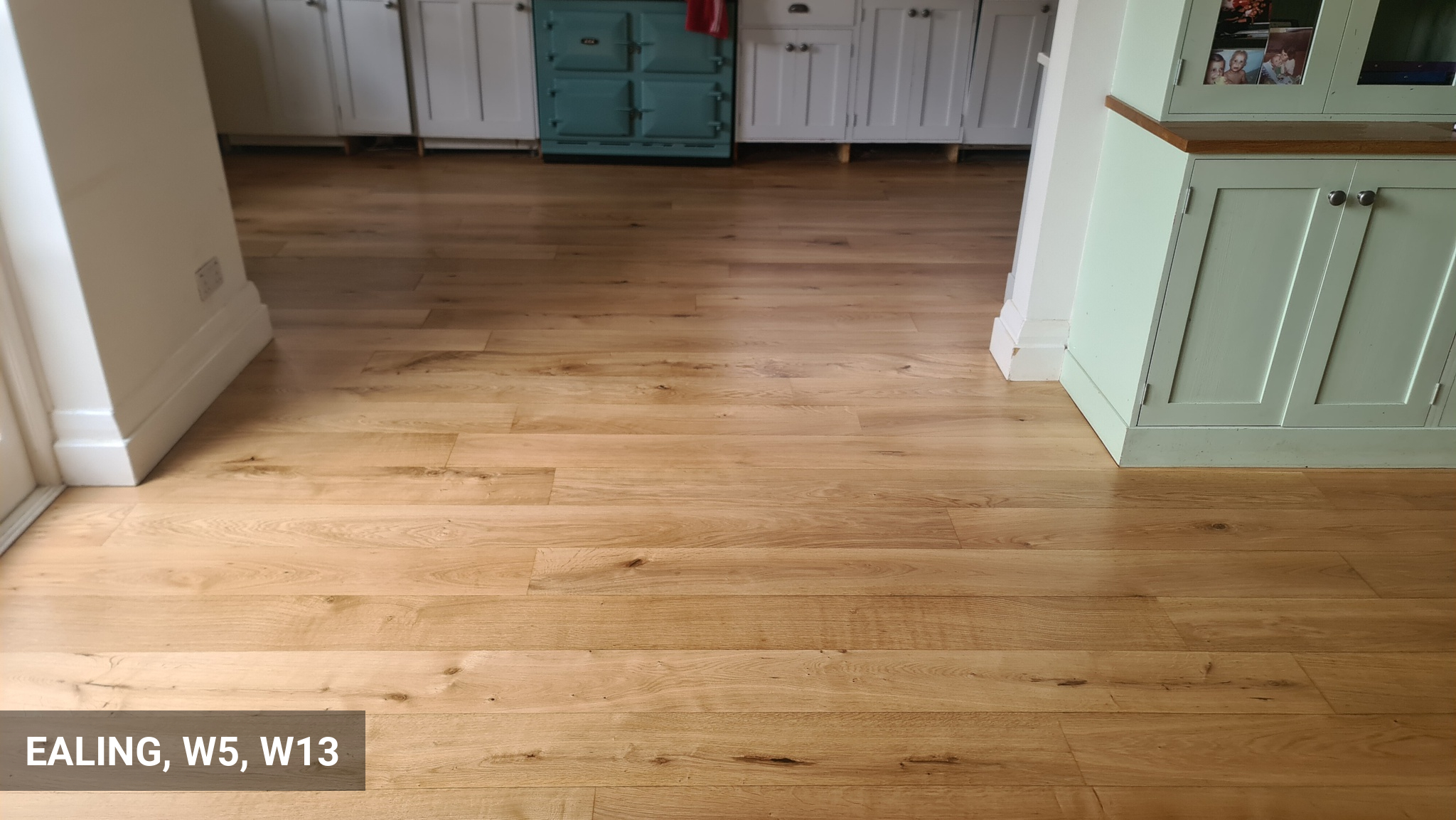 Engineered Oak Wood Flooring Restoration in Ealing, W5, W13