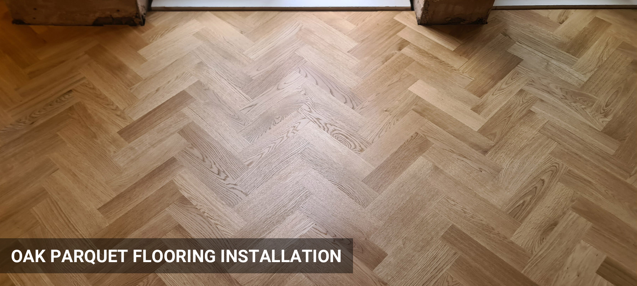 Installation of Timbercraft Oak Parquet Flooring, Prime, Unfinished, 70x280 Mm in Richmond