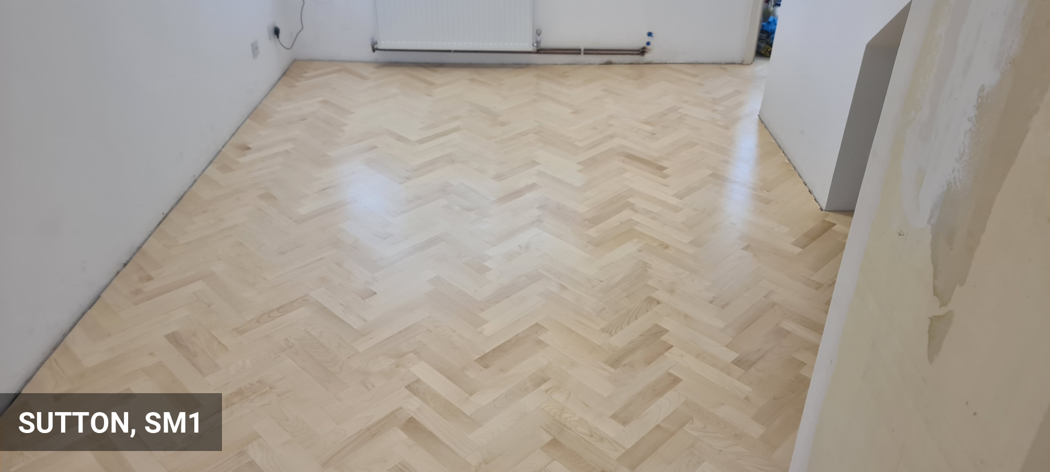 Solid Maple Parquet Flooring Installation in Sutton