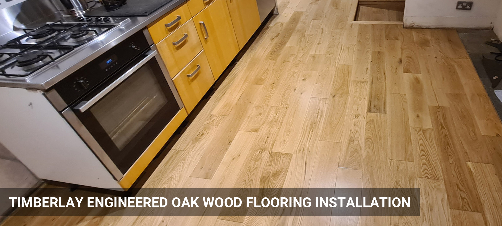 Fitting of Timberlay Engineered Oak Wood Flooring 125x18 mm in Hackney