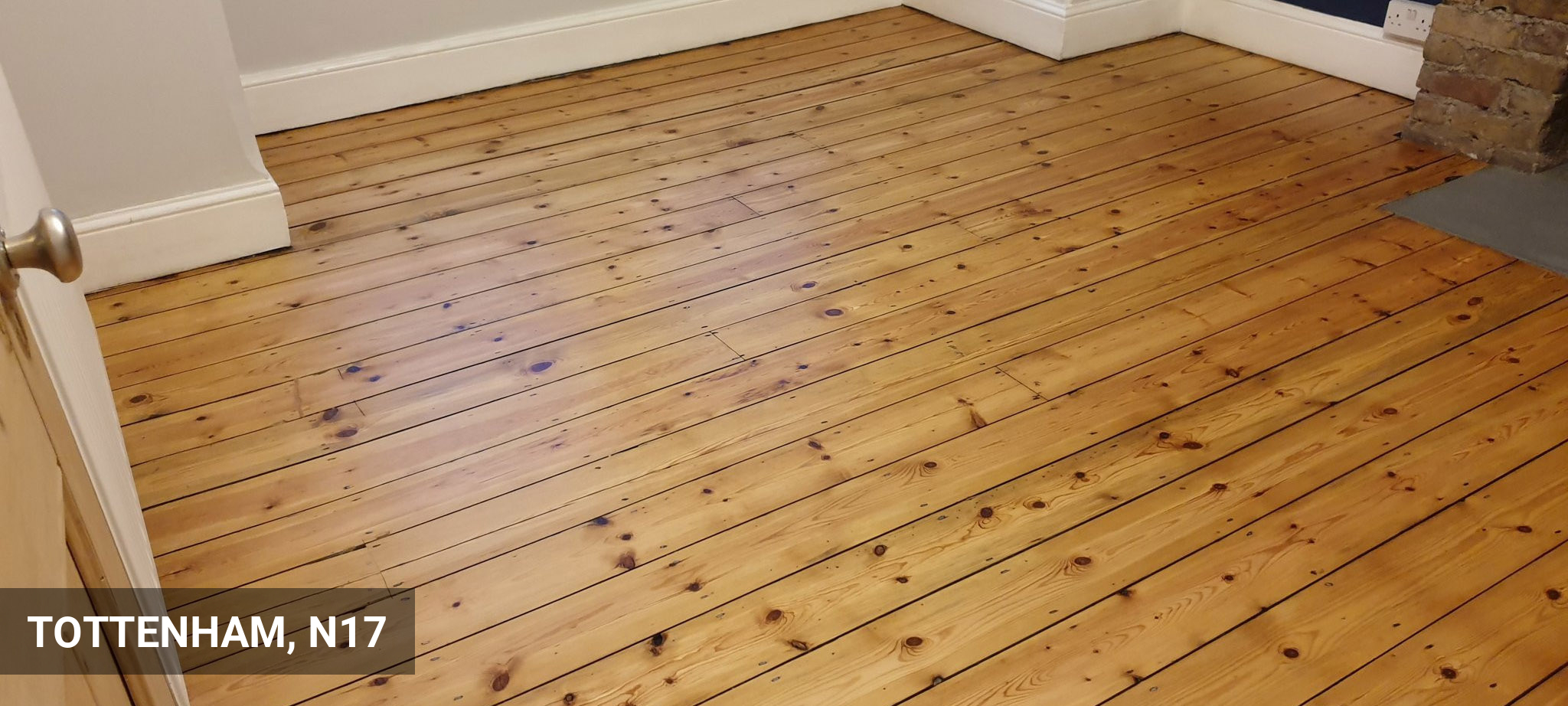 Renovation of Wooden Pine Floorboards in Tottenham, N17