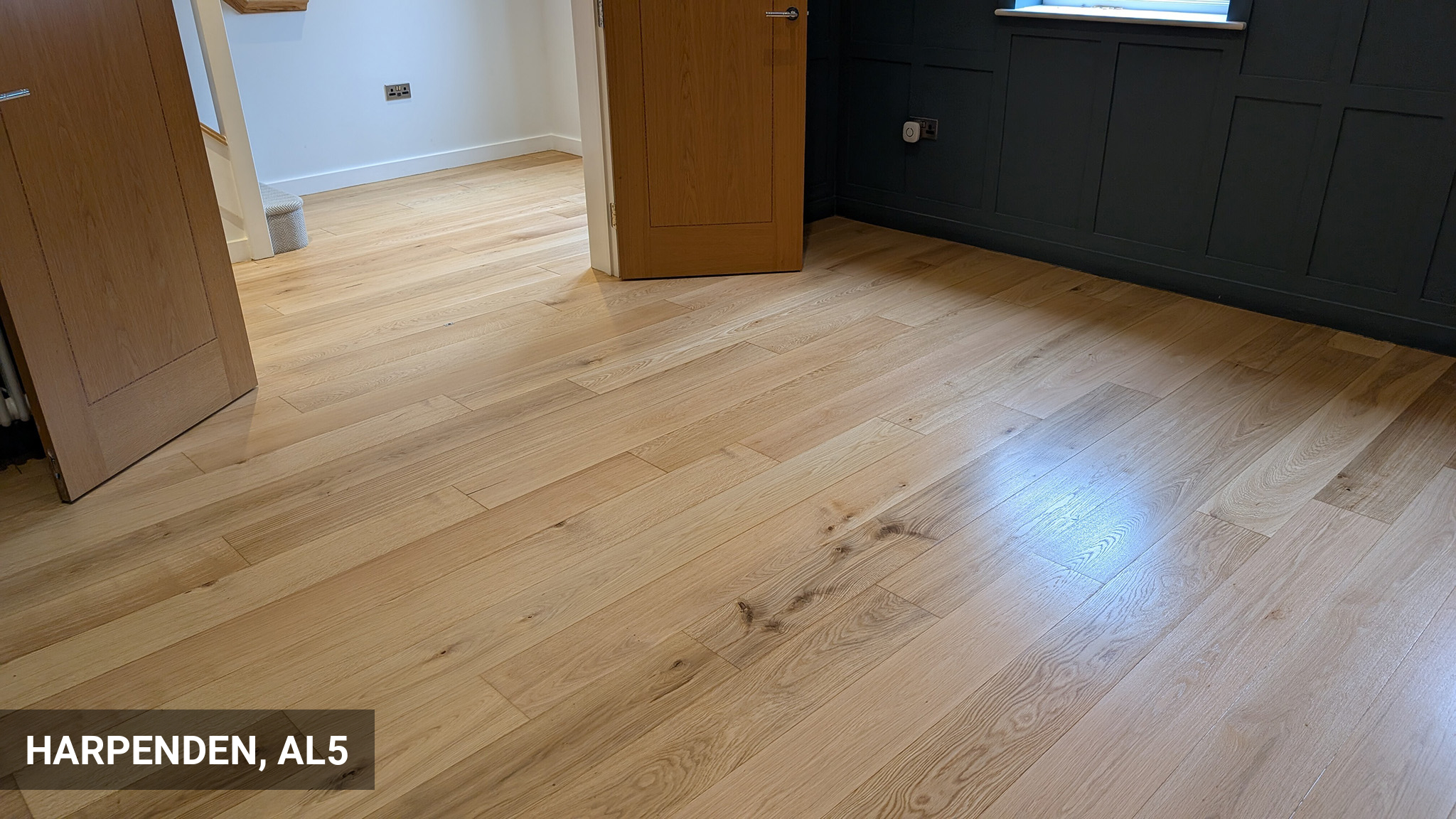 Renovation of Engineered Oak Wood Floors in Harpenden, AL5