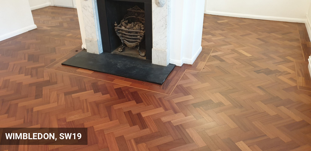 Complete Restoration of Merbau Parquet Flooring in Wimbledon, SW19