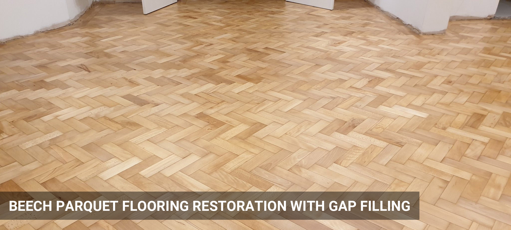 Beech Parquet Flooring Restoration with Gap Filling in Potters Bar, EN6, EN5