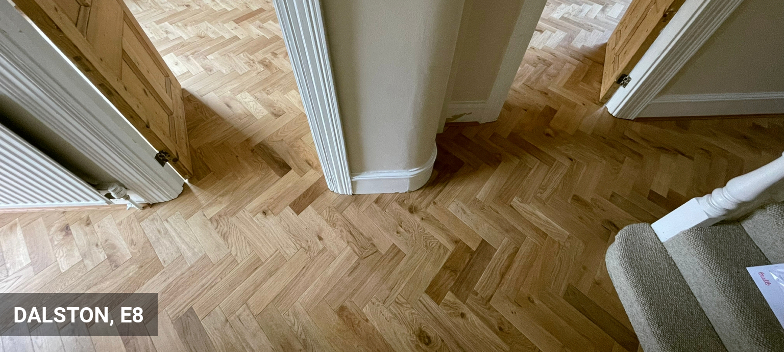 Fitting Painswick Oak Parquet Flooring in Dalston