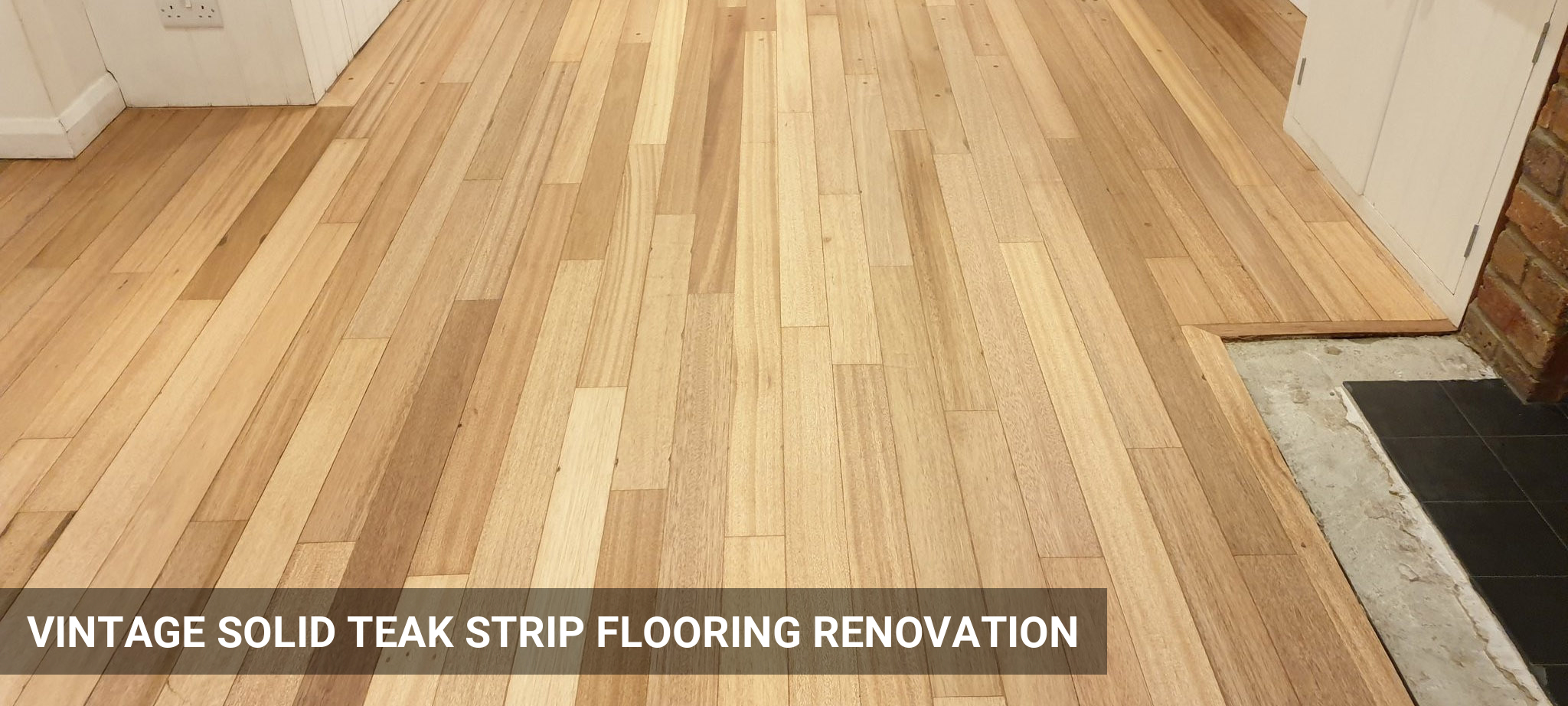 Vintage Solid Teak Strip Flooring Renovation in St Albans, AL1, AL3