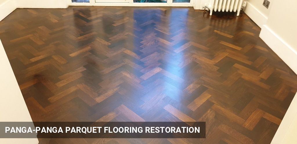 Panga-Panga Parquet Flooring Restoration in Kensington