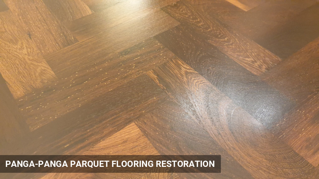 Panga-Panga Parquet Flooring Restoration in Kensington, W8