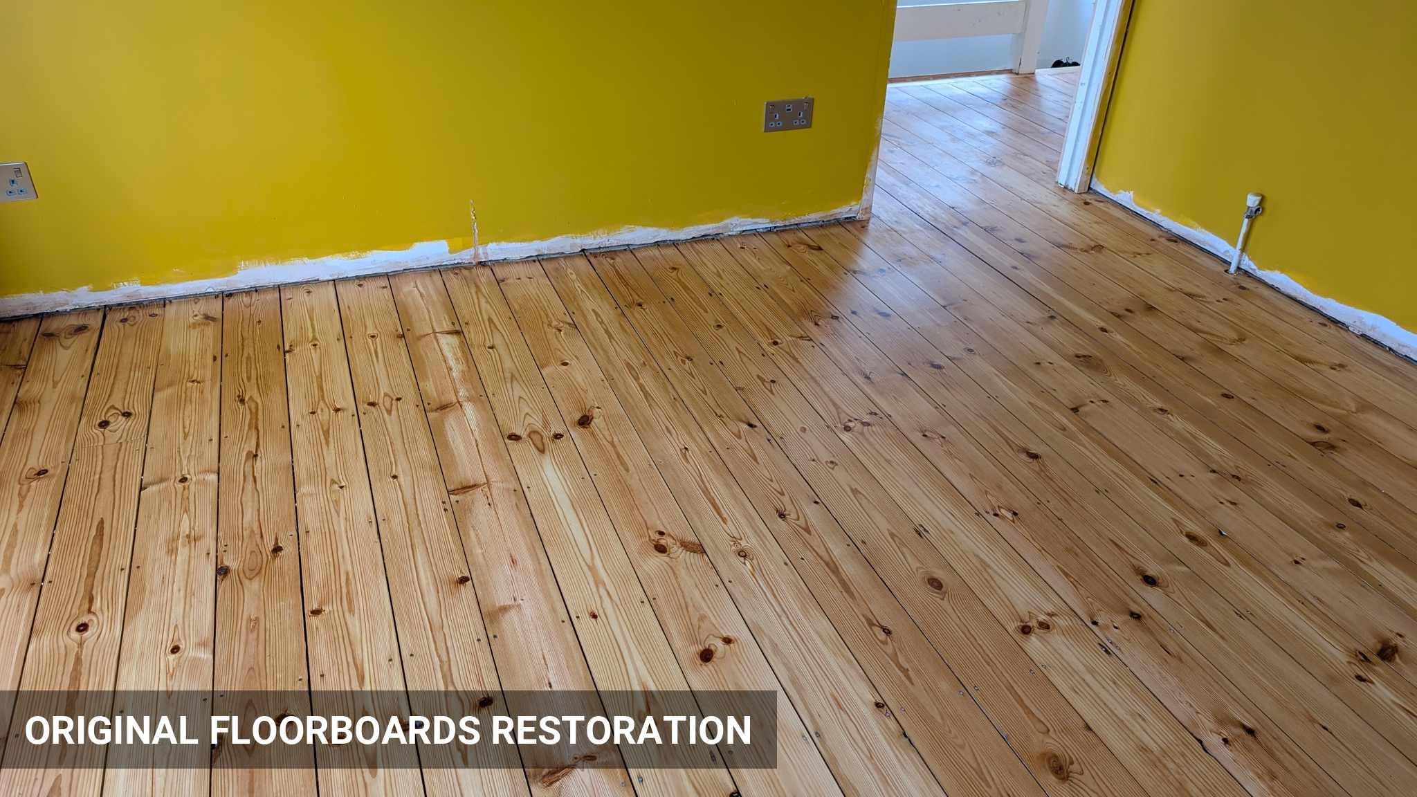 Original Victorian Floorboards Restoration in Matt Lacquer in Windsor