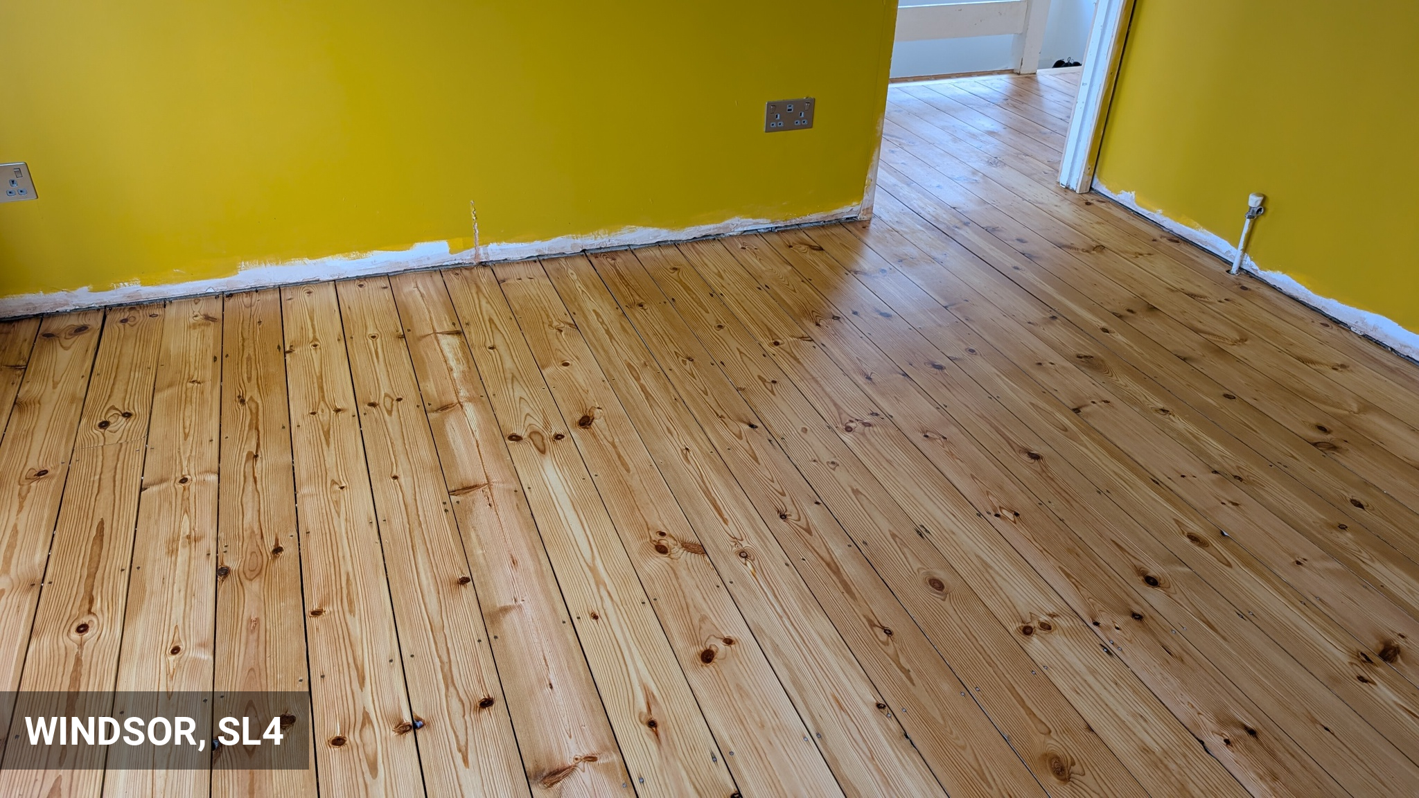Original Victorian Floorboards Restoration in Matt Lacquer in Windsor, SL4