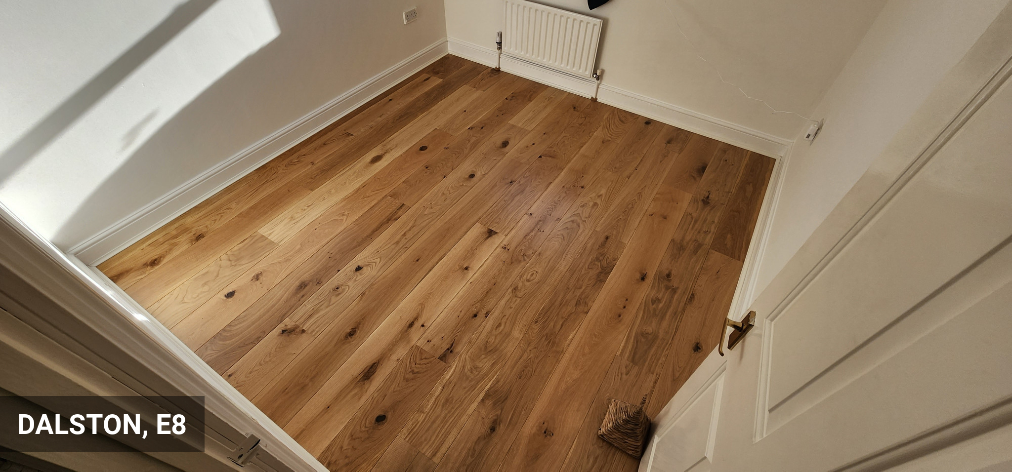 Installation of Timberlay Oak Wood Flooring in Dalston