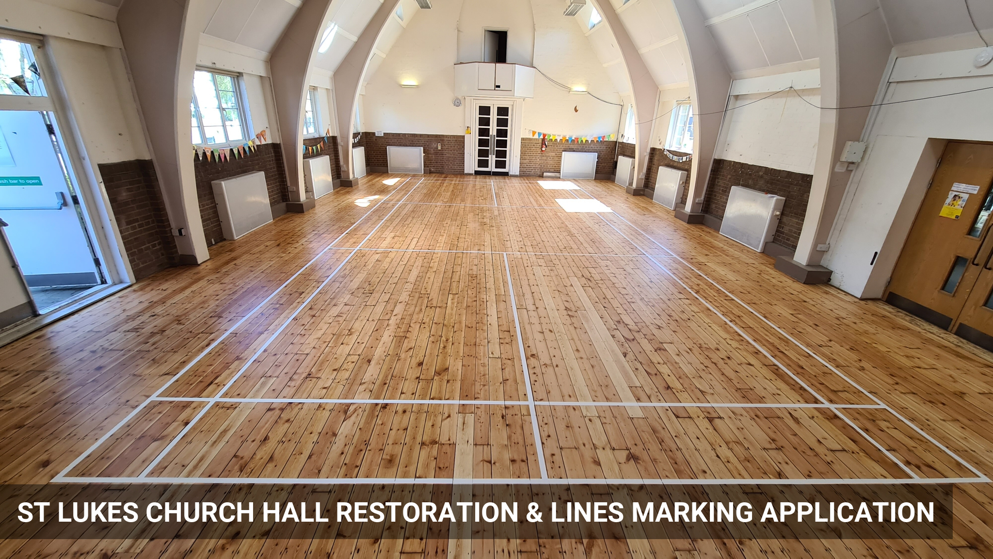 St Lukes Church Hall Restoration & Lines Marking Application in Watford