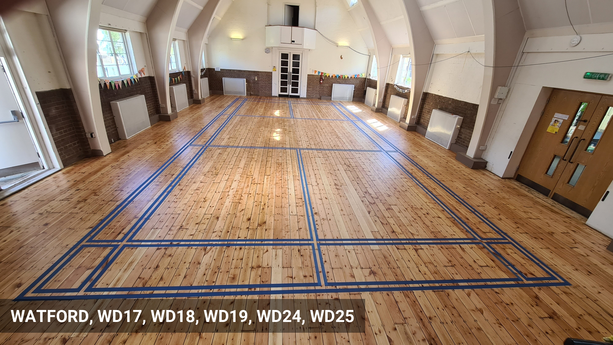 St Lukes Church Hall Restoration & Lines Marking Application in Watford