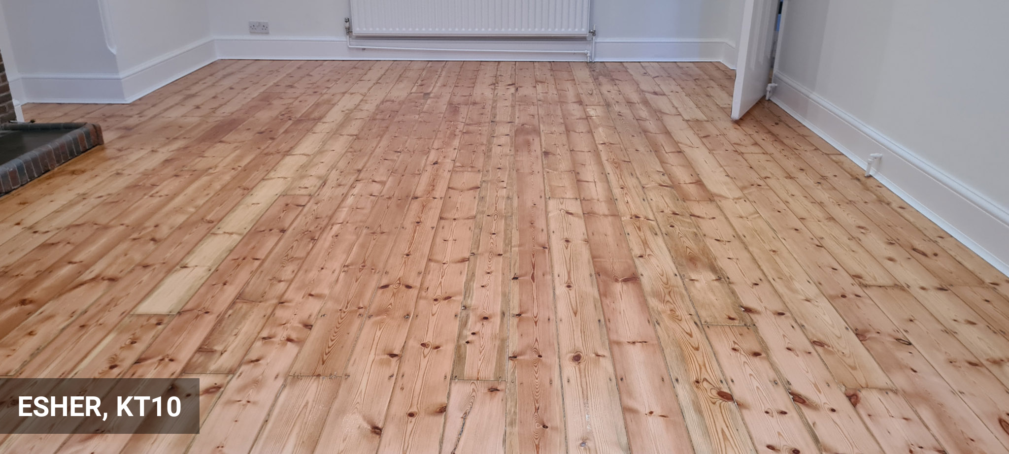 Original Pine Floorboards Renovation in Esher