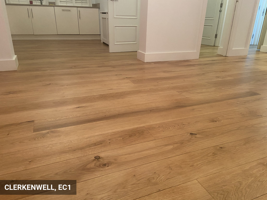 Sanding & Sealing Engineered Oak Floors in Clerkenwell, EC1
