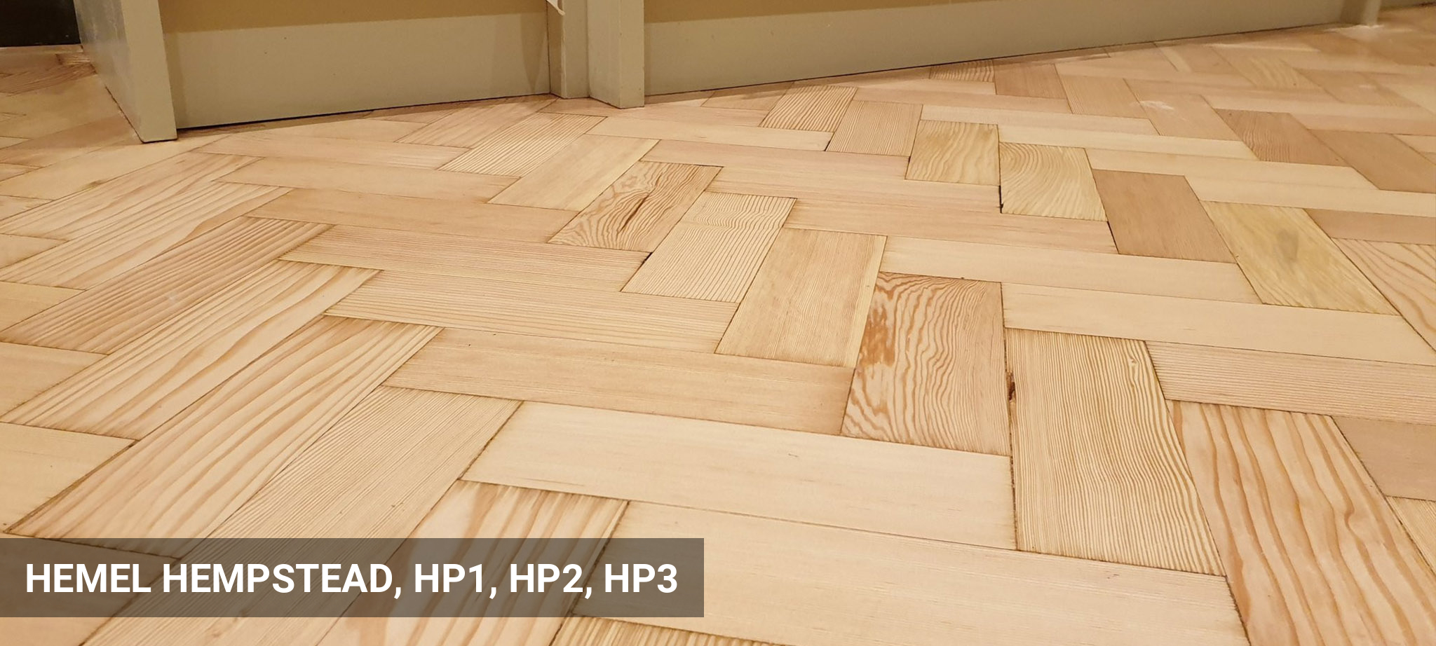 Pine Parquet Flooring Restoration in Hemel Hempstead, HP1, HP2, HP3
